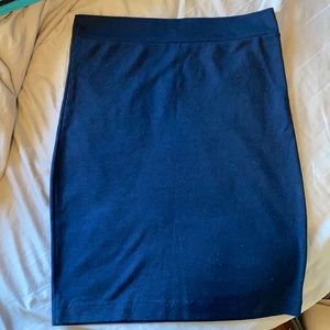 Navy Blue Pencil Skirt